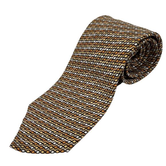 Stefano Ricci Mens Neck Tie Pure Silk Made in Italy Multicolor Diagonal Striped - Picture 1 of 7